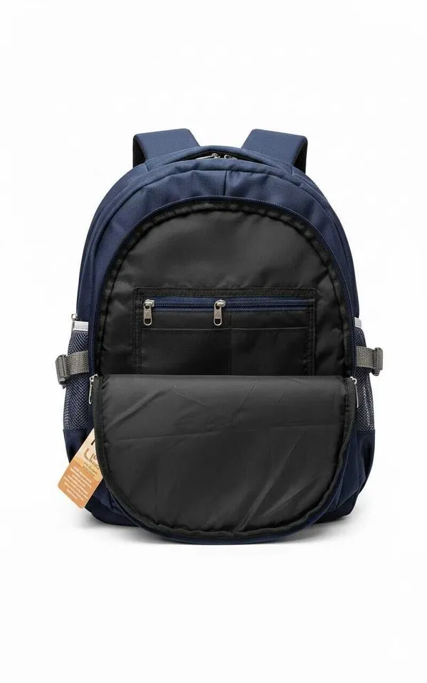 Blue_Polyester_Bag_Front_Two_Pocket_Laptop_Backpack_38_L_For_Boys_And_Girls
