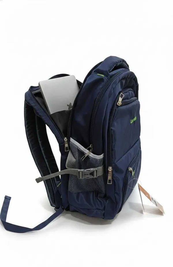 Blue_Polyester_Bag_Front_Two_Pocket_Laptop_Backpack_38_L_For_Boys_And_Girls