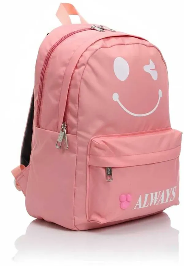 Pink_Nylon_Lc_Twill_Backpack_30_L_For_Girls