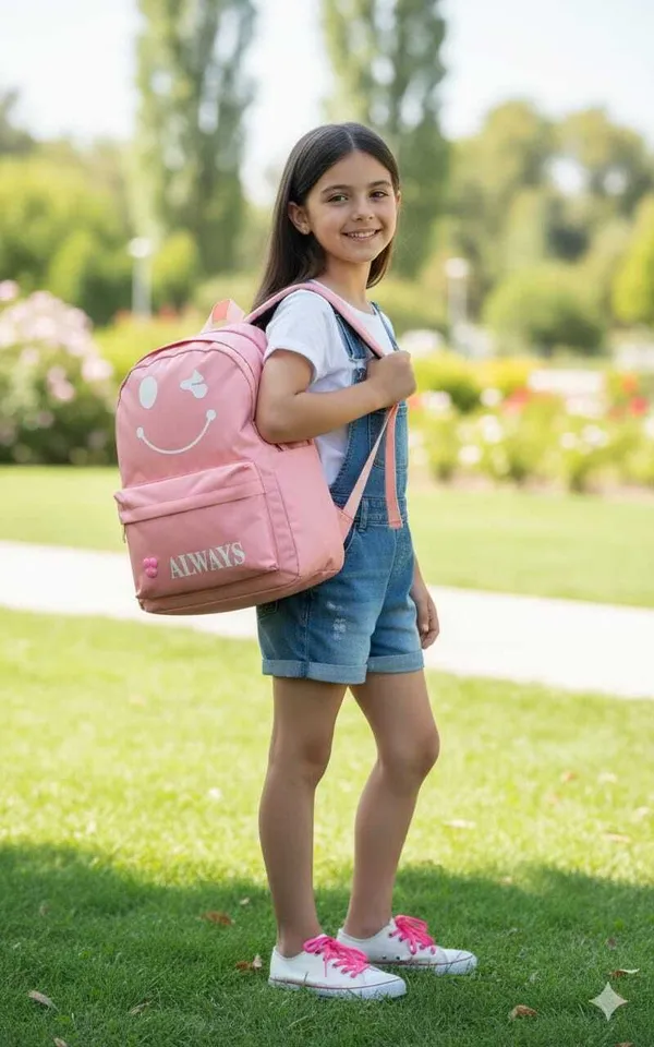 Pink_Nylon_Lc_Twill_Backpack_30_L_For_Girls