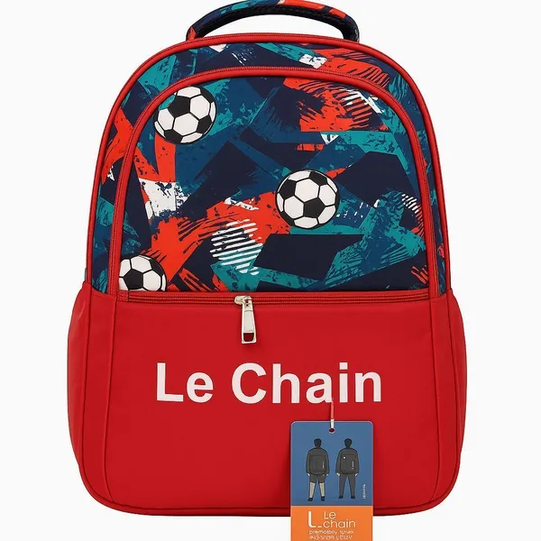 Red_Fabric_Twill_Print_Backpack_35L_For_Boys_And_Girls