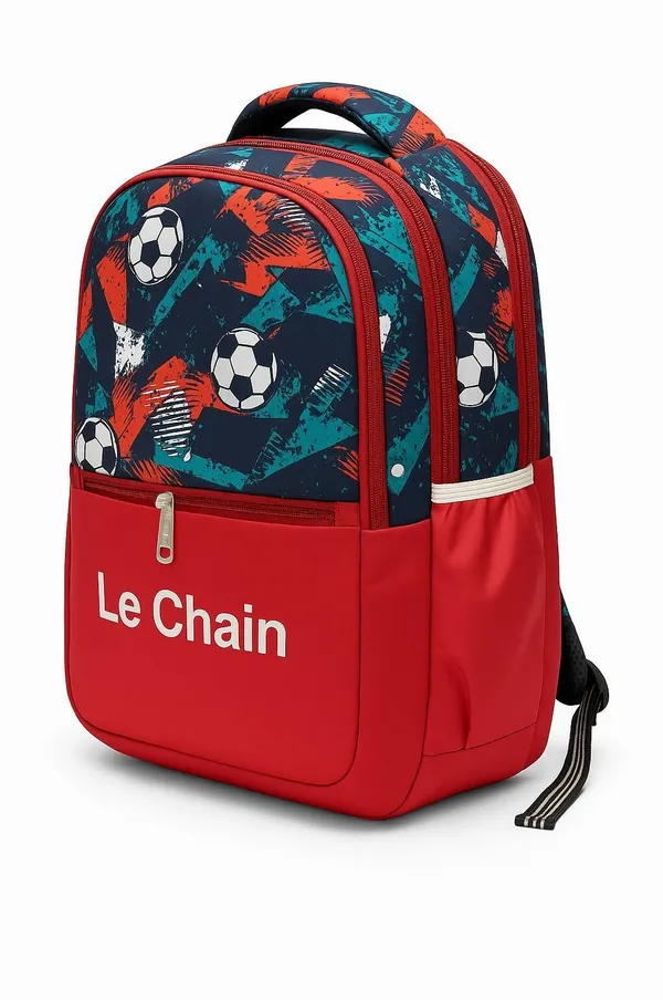 Red_Fabric_Twill_Print_Backpack_35L_For_Boys_And_Girls