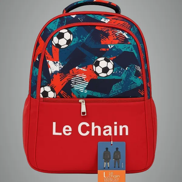 Red_Fabric_Twill_Print_Backpack_35L_For_Boys_And_Girls