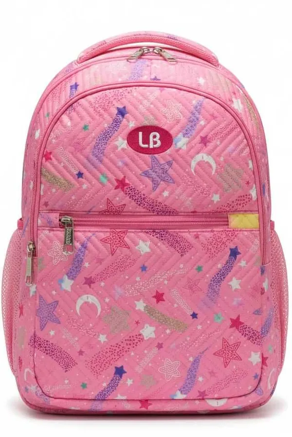 Pink_Nylon_Backpack_35L_For_Girls