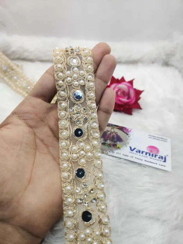 Off_White_Cotton_Premium_Stone_And_Mirror_Border_For_Women