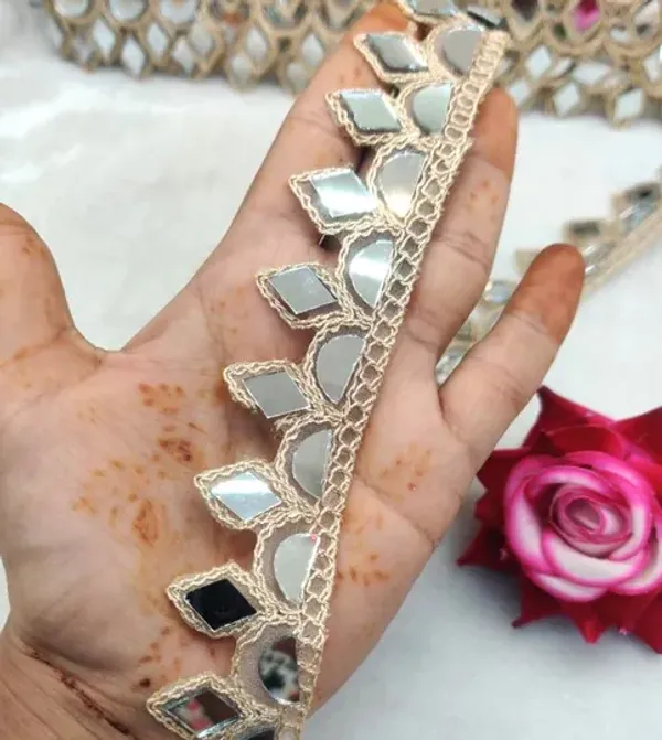 Off_White_Cotton_Premium_Stone_And_Mirror_Border_For_Women