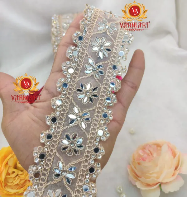 Off_White_Cotton_Premium_Stone_And_Mirror_Border_For_Women