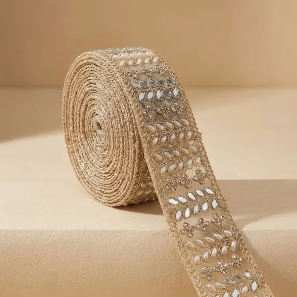Off_White_Cotton_Premium_Stone_And_Mirror_Border_For_Women