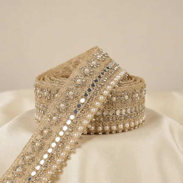 Off_White_Cotton_Premium_Stone_And_Mirror_Border_For_Women