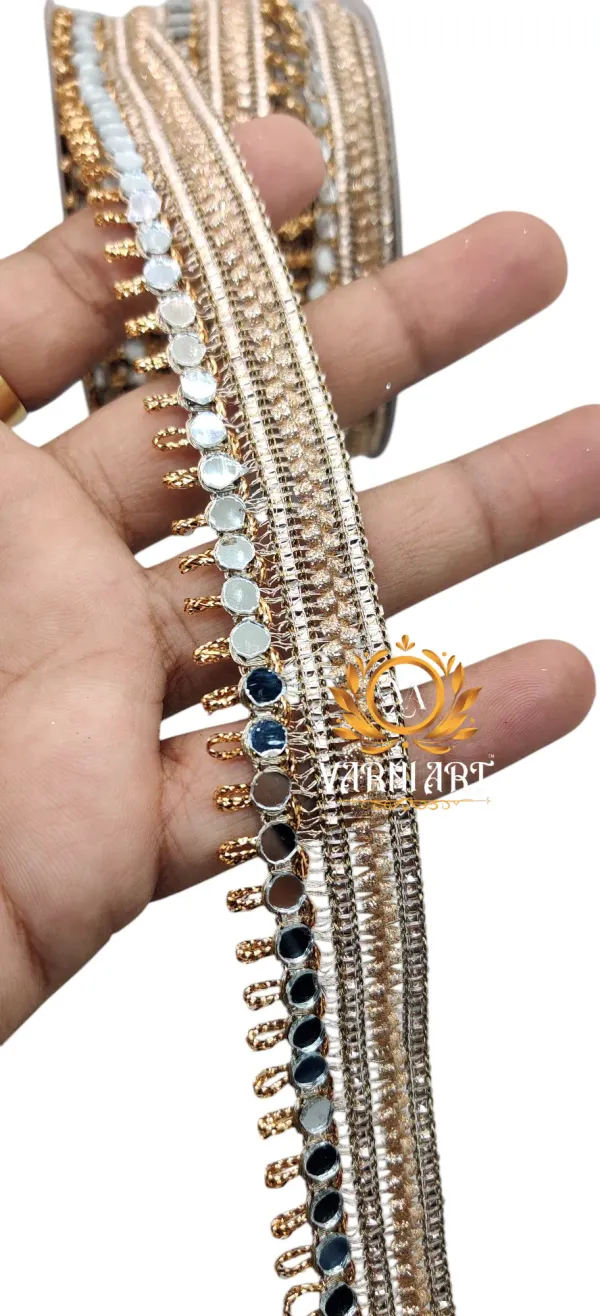 Rose_Gold_Cotton_Premium_Stone_And_Mirror_Border_For_Women