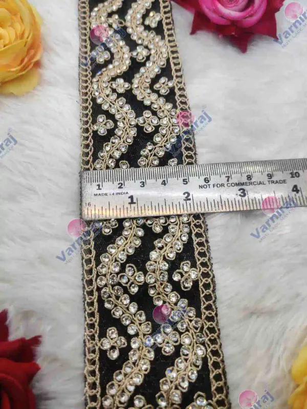 Black_Cotton_Premium_Stone_And_Mirror_Border_For_Women