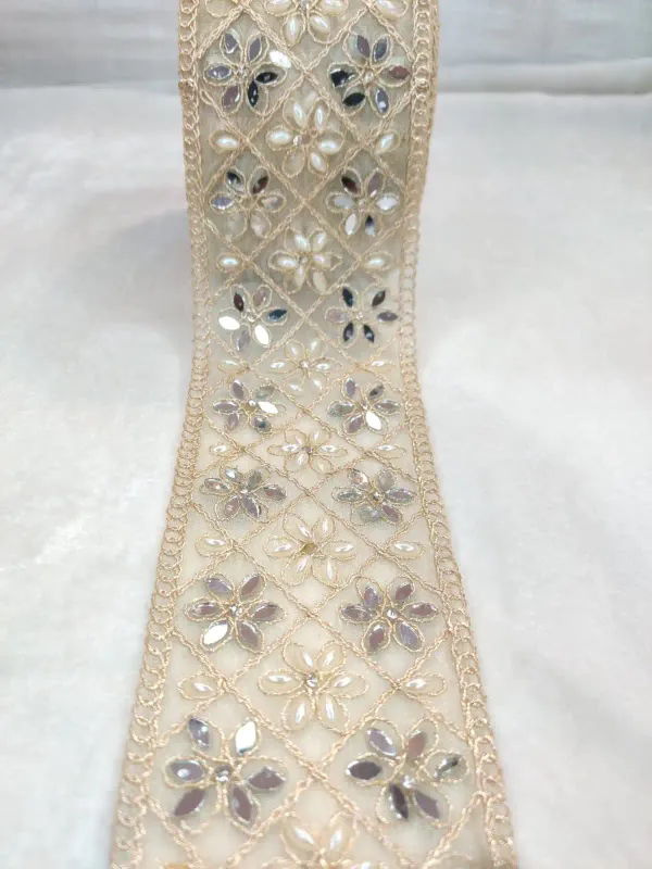 Off_White_Cotton_Premium_Stone_And_Mirror_Border_For_Women