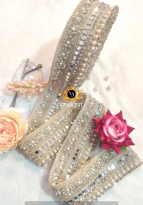 Off_White_Cotton_Premium_Stone_And_Mirror_Border_For_Women