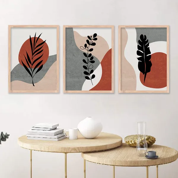 ARTELLY_Modern_Art_Framed_Wall_Paintings_For_Wall/Home_Decoration_Living_Room_Bedroom_Frames_For_Office_Hotel_Cafe_Wall_Decor_Big_Size_Decorative_Artwork_items,_Set_of_3_(11inch_x_14inch,_Boho_14)