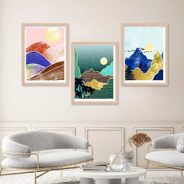 ARTELLY_Modern_Art_Framed_Wall_Paintings_For_Wall/Home_Decoration_Living_Room_Bedroom_Frames_For_Office_Hotel_Cafe_Wall_Decor_Big_Size_Decorative_Artwork_items,_Set_of_3_(11inch_x_14inch,_Boho_8)