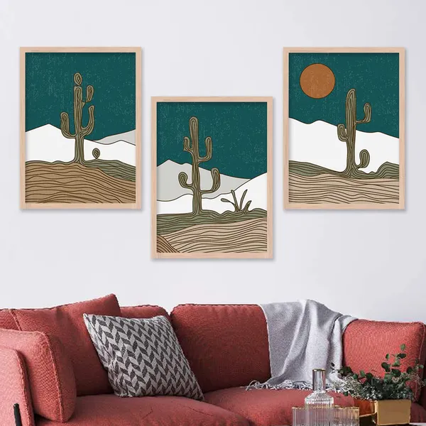 ARTELLY_Modern_Art_Framed_Wall_Paintings_For_Wall/Home_Decoration_Living_Room_Bedroom_Frames_For_Office_Hotel_Cafe_Wall_Decor_Big_Size_Decorative_Artwork_items,_Set_of_3_(11inch_x_14inch,_Boho_13)