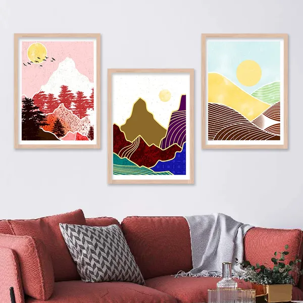 ARTELLY_Modern_Art_Framed_Wall_Paintings_For_Wall/Home_Decoration_Living_Room_Bedroom_Frames_For_Office_Hotel_Cafe_Wall_Decor_Big_Size_Decorative_Artwork_items,_Set_of_3_(11inch_x_14inch,_Boho_4)