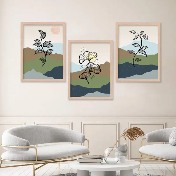ARTELLY_Modern_Art_Framed_Wall_Paintings_For_Wall/Home_Decoration_Living_Room_Bedroom_Frames_For_Office_Hotel_Cafe_Wall_Decor_Big_Size_Decorative_Artwork_items,_Set_of_3_(11inch_x_14inch,_Boho_12)