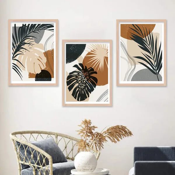 ARTELLY_Modern_Art_Framed_Wall_Paintings_For_Wall/Home_Decoration_Living_Room_Bedroom_Frames_For_Office_Hotel_Cafe_Wall_Decor_Big_Size_Decorative_Artwork_items,_Set_of_3_(11inch_x_14inch,_Boho_1)