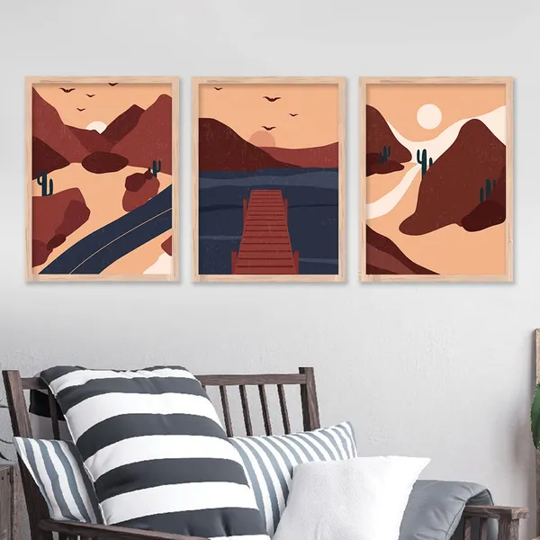 ARTELLY_Modern_Art_Framed_Wall_Paintings_For_Wall/Home_Decoration_Living_Room_Bedroom_Frames_For_Office_Hotel_Cafe_Wall_Decor_Big_Size_Decorative_Artwork_items,_Set_of_3_(11inch_x_14inch,_Boho_9)