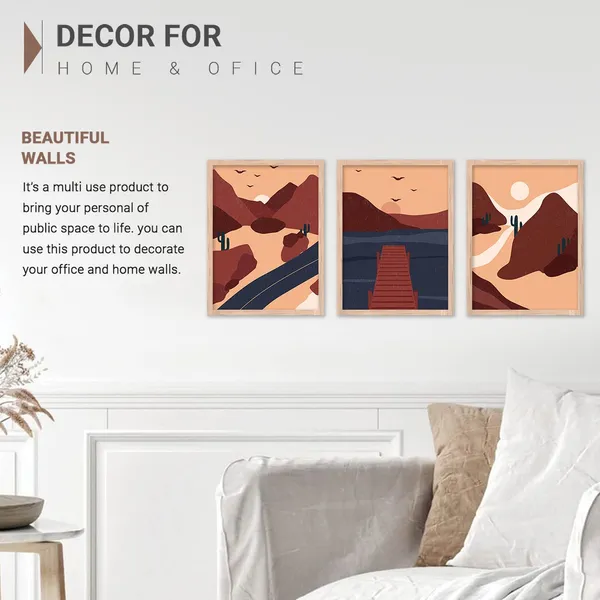 ARTELLY_Modern_Art_Framed_Wall_Paintings_For_Wall/Home_Decoration_Living_Room_Bedroom_Frames_For_Office_Hotel_Cafe_Wall_Decor_Big_Size_Decorative_Artwork_items,_Set_of_3_(11inch_x_14inch,_Boho_9)