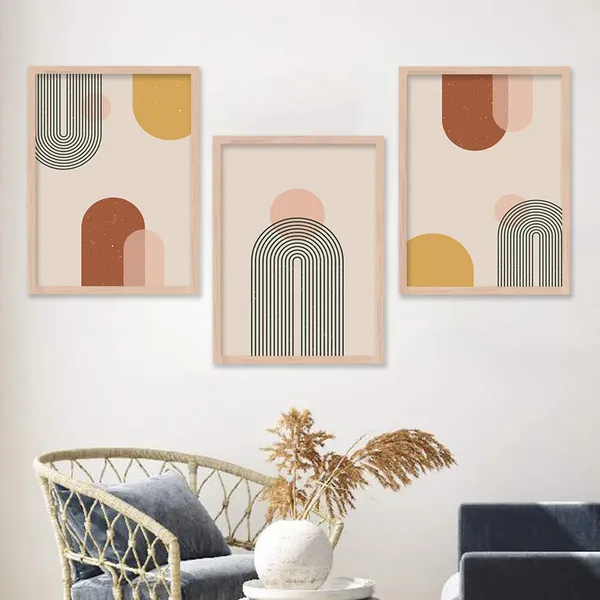 ARTELLY_Modern_Art_Framed_Wall_Paintings_For_Wall/Home_Decoration_Living_Room_Bedroom_Frames_For_Office_Hotel_Cafe_Wall_Decor_Big_Size_Decorative_Artwork_items,_Set_of_3_(11inch_x_14inch,_Boho_3)