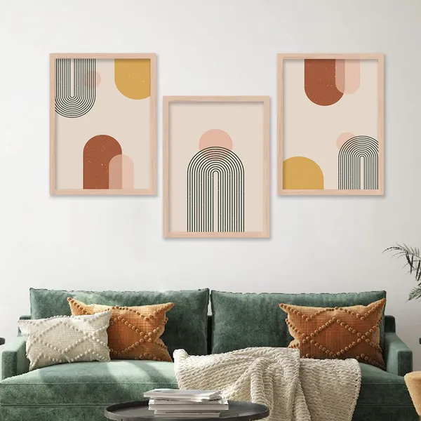 ARTELLY_Modern_Art_Framed_Wall_Paintings_For_Wall/Home_Decoration_Living_Room_Bedroom_Frames_For_Office_Hotel_Cafe_Wall_Decor_Big_Size_Decorative_Artwork_items,_Set_of_3_(11inch_x_14inch,_Boho_3)