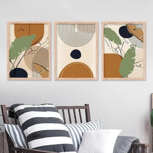 ARTELLY_Modern_Art_Framed_Wall_Paintings_For_Wall/Home_Decoration_Living_Room_Bedroom_Frames_For_Office_Hotel_Cafe_Wall_Decor_Big_Size_Decorative_Artwork_items,_Set_of_3_(11inch_x_14inch,_Boho_7)