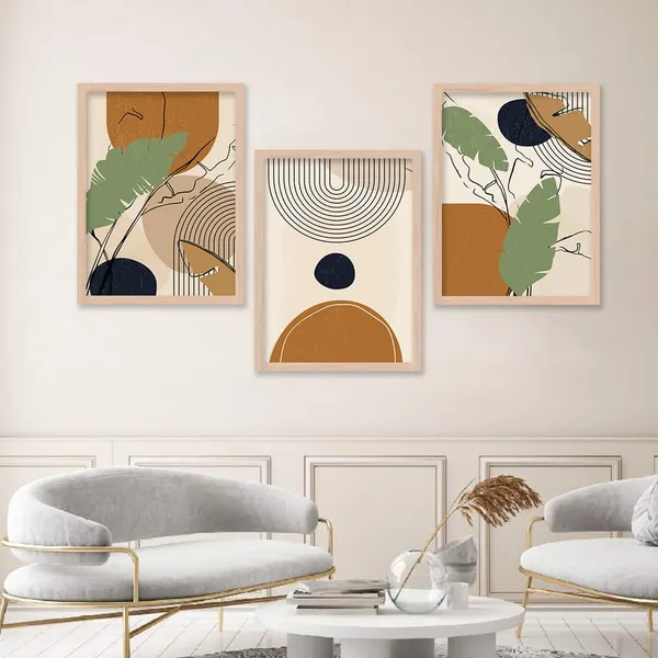 ARTELLY_Modern_Art_Framed_Wall_Paintings_For_Wall/Home_Decoration_Living_Room_Bedroom_Frames_For_Office_Hotel_Cafe_Wall_Decor_Big_Size_Decorative_Artwork_items,_Set_of_3_(11inch_x_14inch,_Boho_7)