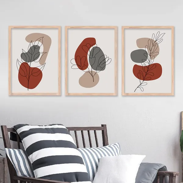 ARTELLY_Modern_Art_Framed_Wall_Paintings_For_Wall/Home_Decoration_Living_Room_Bedroom_Frames_For_Office_Hotel_Cafe_Wall_Decor_Big_Size_Decorative_Artwork_items,_Set_of_3_(11inch_x_14inch,_Boho_5)
