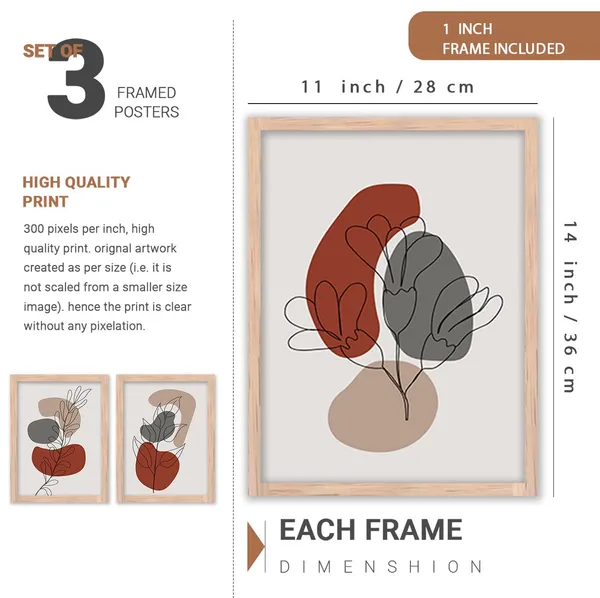 ARTELLY_Modern_Art_Framed_Wall_Paintings_For_Wall/Home_Decoration_Living_Room_Bedroom_Frames_For_Office_Hotel_Cafe_Wall_Decor_Big_Size_Decorative_Artwork_items,_Set_of_3_(11inch_x_14inch,_Boho_5)
