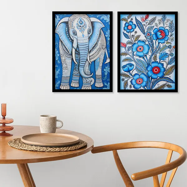 ARTELLY_Traditional_Framed_Wall_Art_Paintings_For_Wall_Decoration_-_Madhubani_Art_Painting_For_Living_Room_Bedroom_Office_Hotels_Frames_For_Wall_Decor_(Set_of_2)_(Medium,_ART_3)