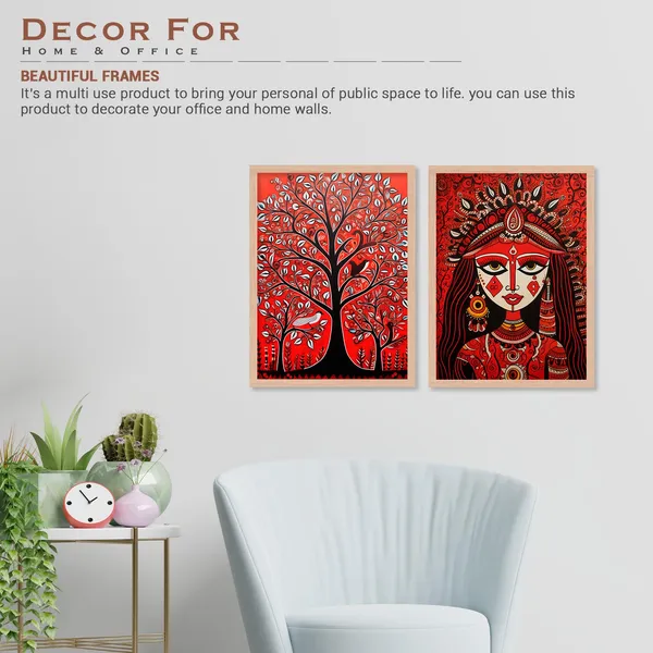 ARTELLY_Madhubani_Wall_Painting_For_Living_Room_Bedroom_Wall_Decor_Frames_-_Painting_for_Wall_Decoration_-_Traditional_Framed_Wall_Art_(Set_of_2)_(Medium,_ART_9)