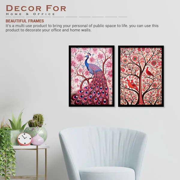 ARTELLY_Traditional_Framed_Wall_Art_Paintings_For_Wall_Decoration_-_Madhubani_Art_Painting_For_Living_Room_Bedroom_Office_Hotels_Frames_For_Wall_Decor_(Set_of_2)_(Medium,_ART_2)