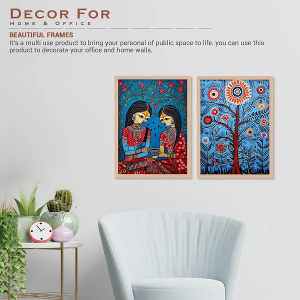 ARTELLY_Madhubani_Wall_Painting_For_Living_Room_Bedroom_Wall_Decor_Frames_-_Painting_for_Wall_Decoration_-_Traditional_Framed_Wall_Art_(Set_of_2)_(Medium,_ART_10)