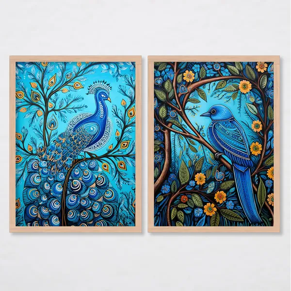 ARTELLY_Madhubani_Wall_Painting_For_Living_Room_Bedroom_Wall_Decor_Frames_-_Painting_for_Wall_Decoration_-_Traditional_Framed_Wall_Art_(Set_of_2)_(Medium,_ART_5)