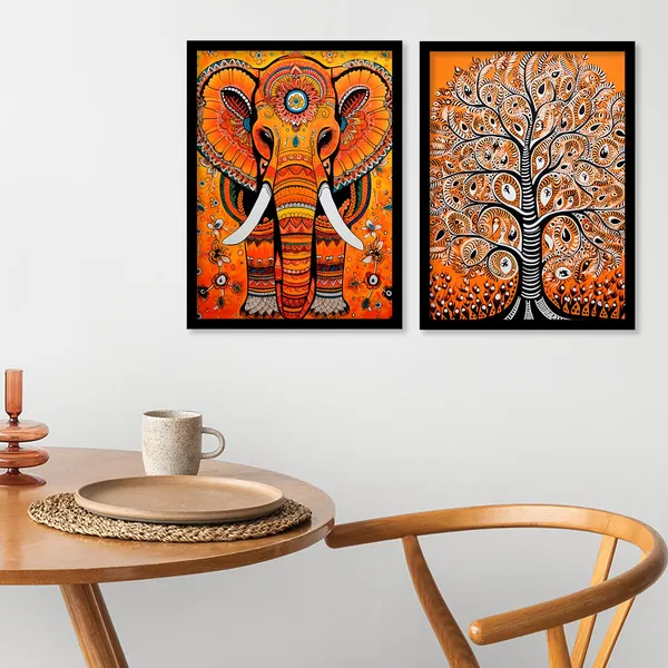 ARTELLY_Traditional_Framed_Wall_Art_Paintings_For_Wall_Decoration_-_Madhubani_Art_Painting_For_Living_Room_Bedroom_Office_Hotels_Frames_For_Wall_Decor_(Set_of_2)_(Medium,_ART_5)