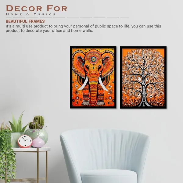 ARTELLY_Traditional_Framed_Wall_Art_Paintings_For_Wall_Decoration_-_Madhubani_Art_Painting_For_Living_Room_Bedroom_Office_Hotels_Frames_For_Wall_Decor_(Set_of_2)_(Medium,_ART_5)