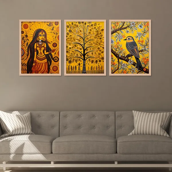 ARTELLY_Madhubani_Wall_Painting_For_Office_Wall_Decoration_-_Traditional_Theme_Wall_Art_For_Living_Room_Bedroom_Hotel_Home_Decor_(Pack_Of_3)_(Medium,_ART_9)