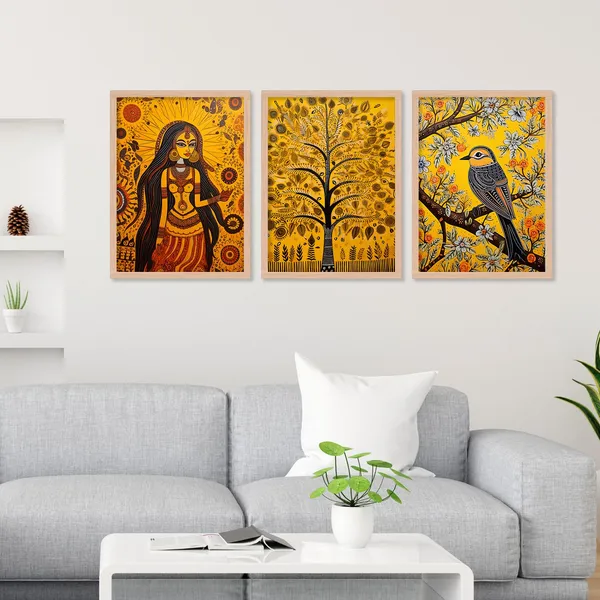ARTELLY_Madhubani_Wall_Painting_For_Office_Wall_Decoration_-_Traditional_Theme_Wall_Art_For_Living_Room_Bedroom_Hotel_Home_Decor_(Pack_Of_3)_(Medium,_ART_9)