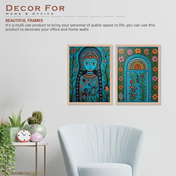 ARTELLY_Madhubani_Wall_Painting_For_Living_Room_Bedroom_Wall_Decor_Frames_-_Painting_for_Wall_Decoration_-_Traditional_Framed_Wall_Art_(Set_of_2)_(Medium,_ART_6)