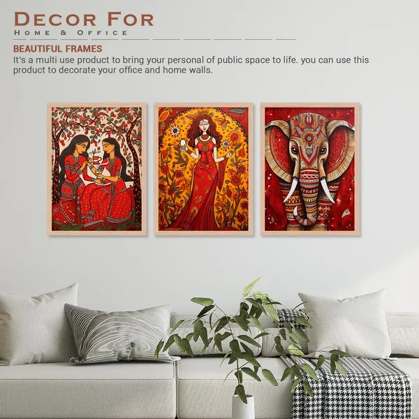 ARTELLY_Madhubani_Wall_Painting_For_Office_Wall_Decoration_-_Traditional_Theme_Wall_Art_For_Living_Room_Bedroom_Hotel_Home_Decor_(Pack_Of_3)_(Medium,_ART_2)