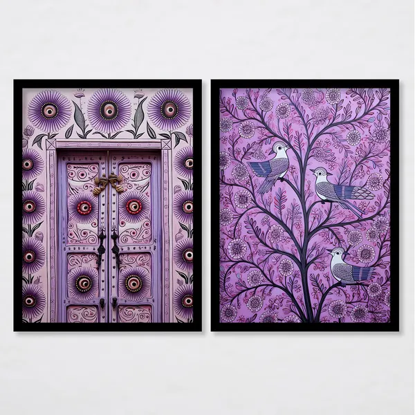 ARTELLY_Traditional_Framed_Wall_Art_Paintings_For_Wall_Decoration_-_Madhubani_Art_Painting_For_Living_Room_Bedroom_Office_Hotels_Frames_For_Wall_Decor_(Set_of_2)_(Medium,_ART_7)