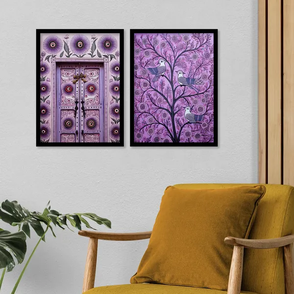 ARTELLY_Traditional_Framed_Wall_Art_Paintings_For_Wall_Decoration_-_Madhubani_Art_Painting_For_Living_Room_Bedroom_Office_Hotels_Frames_For_Wall_Decor_(Set_of_2)_(Medium,_ART_7)
