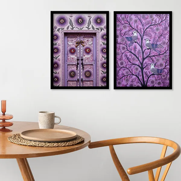 ARTELLY_Traditional_Framed_Wall_Art_Paintings_For_Wall_Decoration_-_Madhubani_Art_Painting_For_Living_Room_Bedroom_Office_Hotels_Frames_For_Wall_Decor_(Set_of_2)_(Medium,_ART_7)