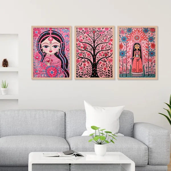 ARTELLY_Madhubani_Wall_Painting_For_Office_Wall_Decoration_-_Traditional_Theme_Wall_Art_For_Living_Room_Bedroom_Hotel_Home_Decor_(Pack_Of_3)_(Medium,_ART_10)