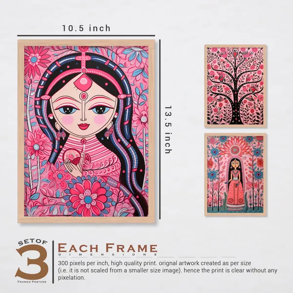 ARTELLY_Madhubani_Wall_Painting_For_Office_Wall_Decoration_-_Traditional_Theme_Wall_Art_For_Living_Room_Bedroom_Hotel_Home_Decor_(Pack_Of_3)_(Medium,_ART_10)