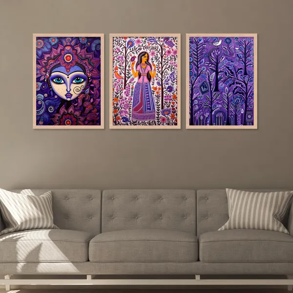 ARTELLY_Madhubani_Wall_Painting_For_Office_Wall_Decoration_-_Traditional_Theme_Wall_Art_For_Living_Room_Bedroom_Hotel_Home_Decor_(Pack_Of_3)_(Medium,_ART_4)