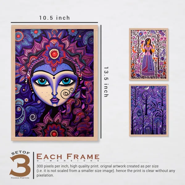 ARTELLY_Madhubani_Wall_Painting_For_Office_Wall_Decoration_-_Traditional_Theme_Wall_Art_For_Living_Room_Bedroom_Hotel_Home_Decor_(Pack_Of_3)_(Medium,_ART_4)