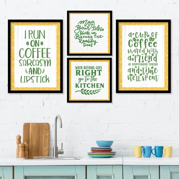 ARTELLY_Food_Quotes_Wall_Frames_Restaurant_Posters_for_Wall_-_Kitchen_posters_framed_-_Kitchen_Quotes_Wall_Decor_–_Dining_Room_Quotes_Paintings_Home_Decoration_(Set_of_4)_(Large,_7)